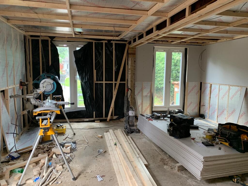 Drylining Garage Conversion